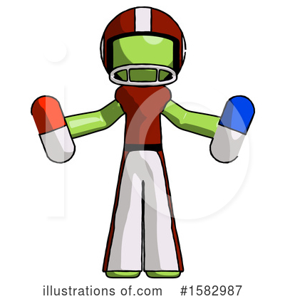 Royalty-Free (RF) Green Design Mascot Clipart Illustration by Leo Blanchette - Stock Sample #1582987