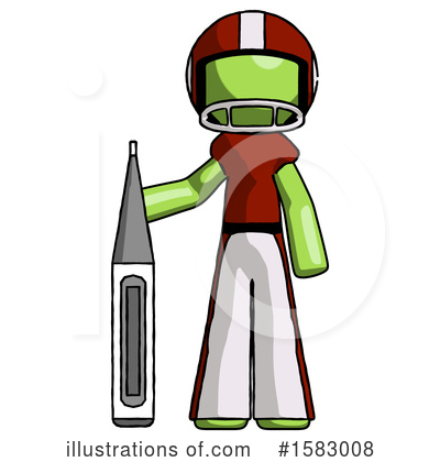 Royalty-Free (RF) Green Design Mascot Clipart Illustration by Leo Blanchette - Stock Sample #1583008