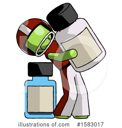 Royalty-Free (RF) Green Design Mascot Clipart Illustration by Leo Blanchette - Stock Sample #1583017