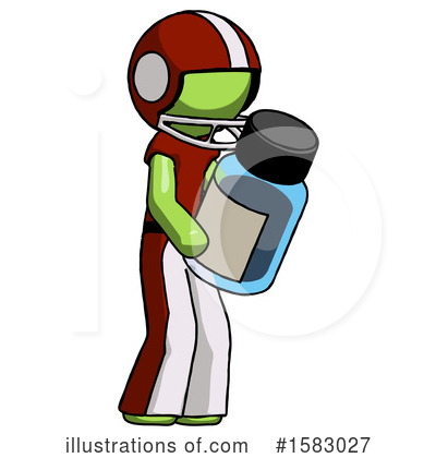 Royalty-Free (RF) Green Design Mascot Clipart Illustration by Leo Blanchette - Stock Sample #1583027