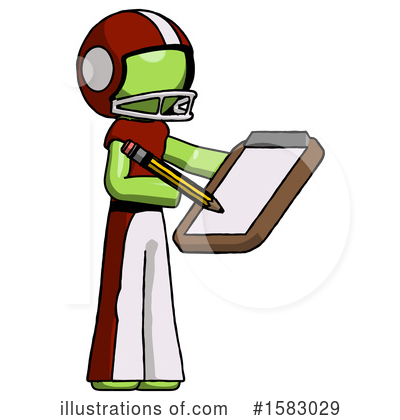 Royalty-Free (RF) Green Design Mascot Clipart Illustration by Leo Blanchette - Stock Sample #1583029
