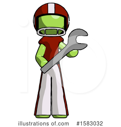 Royalty-Free (RF) Green Design Mascot Clipart Illustration by Leo Blanchette - Stock Sample #1583032