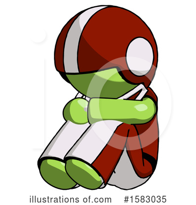 Royalty-Free (RF) Green Design Mascot Clipart Illustration by Leo Blanchette - Stock Sample #1583035
