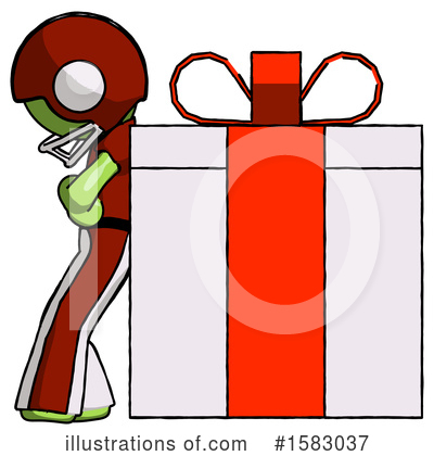 Royalty-Free (RF) Green Design Mascot Clipart Illustration by Leo Blanchette - Stock Sample #1583037