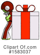 Green Design Mascot Clipart #1583037 by Leo Blanchette