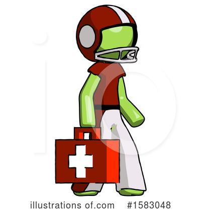 Royalty-Free (RF) Green Design Mascot Clipart Illustration by Leo Blanchette - Stock Sample #1583048