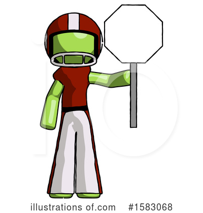 Royalty-Free (RF) Green Design Mascot Clipart Illustration by Leo Blanchette - Stock Sample #1583068