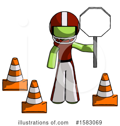 Royalty-Free (RF) Green Design Mascot Clipart Illustration by Leo Blanchette - Stock Sample #1583069