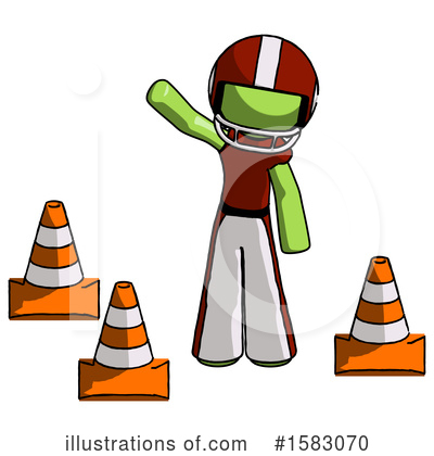Royalty-Free (RF) Green Design Mascot Clipart Illustration by Leo Blanchette - Stock Sample #1583070