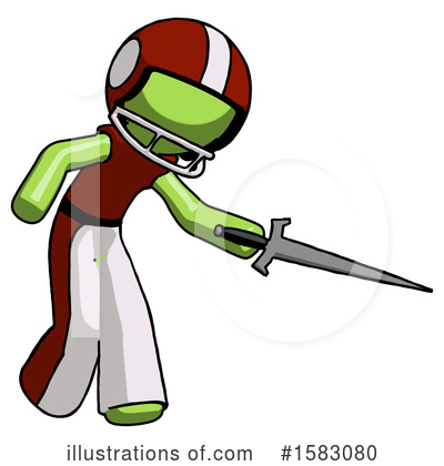 Royalty-Free (RF) Green Design Mascot Clipart Illustration by Leo Blanchette - Stock Sample #1583080