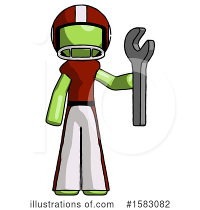 Royalty-Free (RF) Green Design Mascot Clipart Illustration by Leo Blanchette - Stock Sample #1583082