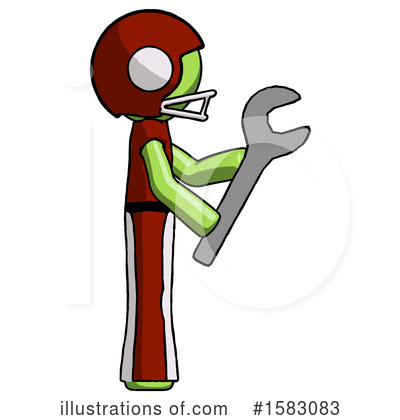 Royalty-Free (RF) Green Design Mascot Clipart Illustration by Leo Blanchette - Stock Sample #1583083