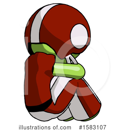 Royalty-Free (RF) Green Design Mascot Clipart Illustration by Leo Blanchette - Stock Sample #1583107