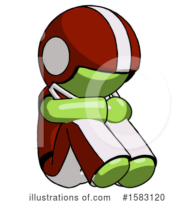 Royalty-Free (RF) Green Design Mascot Clipart Illustration by Leo Blanchette - Stock Sample #1583120