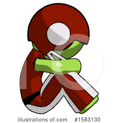 Royalty-Free (RF) Green Design Mascot Clipart Illustration by Leo Blanchette - Stock Sample #1583130