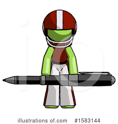 Royalty-Free (RF) Green Design Mascot Clipart Illustration by Leo Blanchette - Stock Sample #1583144