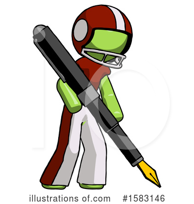 Royalty-Free (RF) Green Design Mascot Clipart Illustration by Leo Blanchette - Stock Sample #1583146