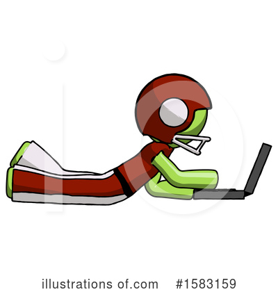 Royalty-Free (RF) Green Design Mascot Clipart Illustration by Leo Blanchette - Stock Sample #1583159