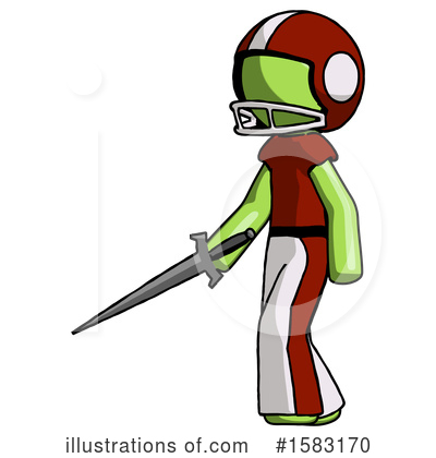 Royalty-Free (RF) Green Design Mascot Clipart Illustration by Leo Blanchette - Stock Sample #1583170