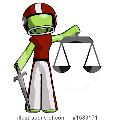 Royalty-Free (RF) Green Design Mascot Clipart Illustration by Leo Blanchette - Stock Sample #1583171
