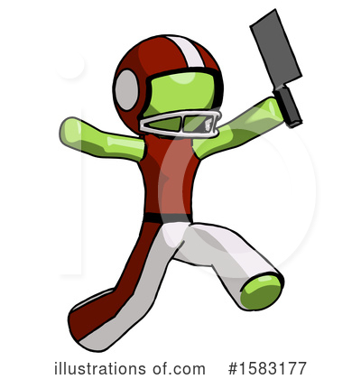 Royalty-Free (RF) Green Design Mascot Clipart Illustration by Leo Blanchette - Stock Sample #1583177