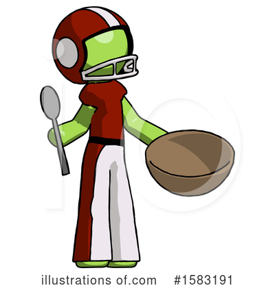 Royalty-Free (RF) Green Design Mascot Clipart Illustration by Leo Blanchette - Stock Sample #1583191
