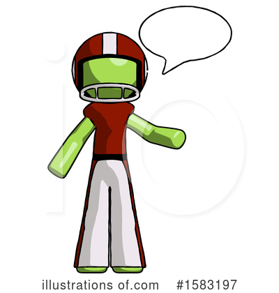 Royalty-Free (RF) Green Design Mascot Clipart Illustration by Leo Blanchette - Stock Sample #1583197
