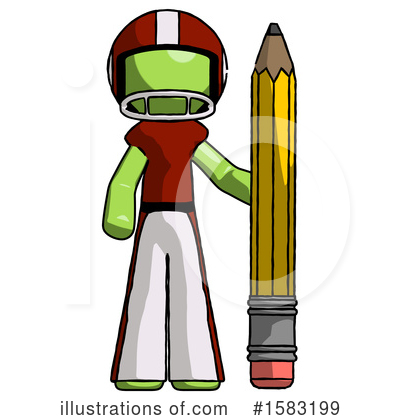 Royalty-Free (RF) Green Design Mascot Clipart Illustration by Leo Blanchette - Stock Sample #1583199