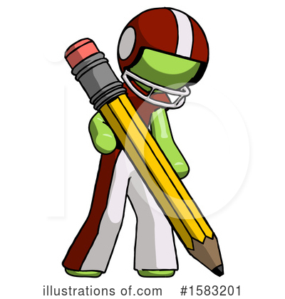 Royalty-Free (RF) Green Design Mascot Clipart Illustration by Leo Blanchette - Stock Sample #1583201