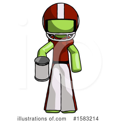 Royalty-Free (RF) Green Design Mascot Clipart Illustration by Leo Blanchette - Stock Sample #1583214