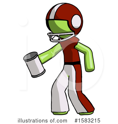 Royalty-Free (RF) Green Design Mascot Clipart Illustration by Leo Blanchette - Stock Sample #1583215