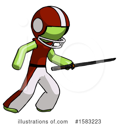 Royalty-Free (RF) Green Design Mascot Clipart Illustration by Leo Blanchette - Stock Sample #1583223