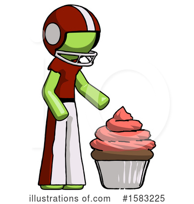 Royalty-Free (RF) Green Design Mascot Clipart Illustration by Leo Blanchette - Stock Sample #1583225