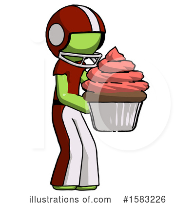 Royalty-Free (RF) Green Design Mascot Clipart Illustration by Leo Blanchette - Stock Sample #1583226