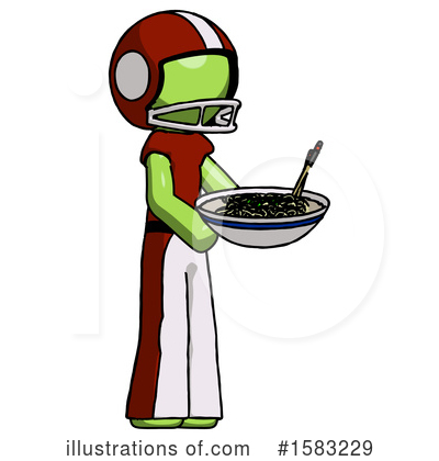 Royalty-Free (RF) Green Design Mascot Clipart Illustration by Leo Blanchette - Stock Sample #1583229