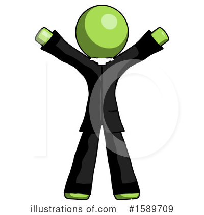 Royalty-Free (RF) Green Design Mascot Clipart Illustration by Leo Blanchette - Stock Sample #1589709