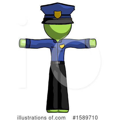 Royalty-Free (RF) Green Design Mascot Clipart Illustration by Leo Blanchette - Stock Sample #1589710