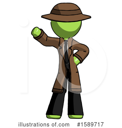 Royalty-Free (RF) Green Design Mascot Clipart Illustration by Leo Blanchette - Stock Sample #1589717