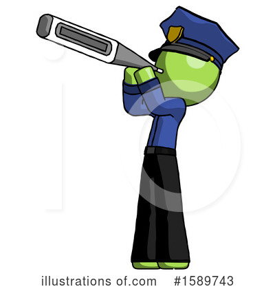 Royalty-Free (RF) Green Design Mascot Clipart Illustration by Leo Blanchette - Stock Sample #1589743