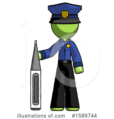 Royalty-Free (RF) Green Design Mascot Clipart Illustration by Leo Blanchette - Stock Sample #1589744