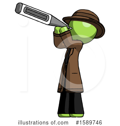 Royalty-Free (RF) Green Design Mascot Clipart Illustration by Leo Blanchette - Stock Sample #1589746
