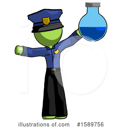 Royalty-Free (RF) Green Design Mascot Clipart Illustration by Leo Blanchette - Stock Sample #1589756