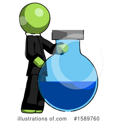 Royalty-Free (RF) Green Design Mascot Clipart Illustration by Leo Blanchette - Stock Sample #1589760