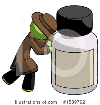 Royalty-Free (RF) Green Design Mascot Clipart Illustration by Leo Blanchette - Stock Sample #1589762