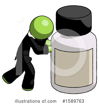 Royalty-Free (RF) Green Design Mascot Clipart Illustration by Leo Blanchette - Stock Sample #1589763