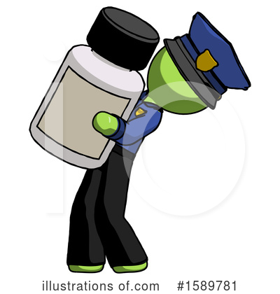 Royalty-Free (RF) Green Design Mascot Clipart Illustration by Leo Blanchette - Stock Sample #1589781