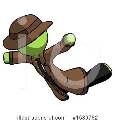Royalty-Free (RF) Green Design Mascot Clipart Illustration by Leo Blanchette - Stock Sample #1589782
