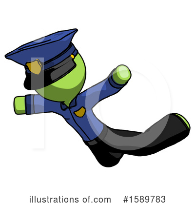 Royalty-Free (RF) Green Design Mascot Clipart Illustration by Leo Blanchette - Stock Sample #1589783