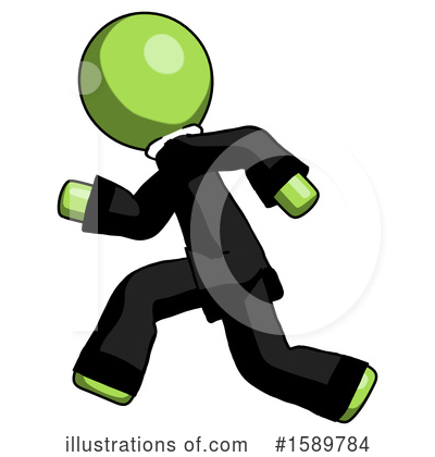 Royalty-Free (RF) Green Design Mascot Clipart Illustration by Leo Blanchette - Stock Sample #1589784