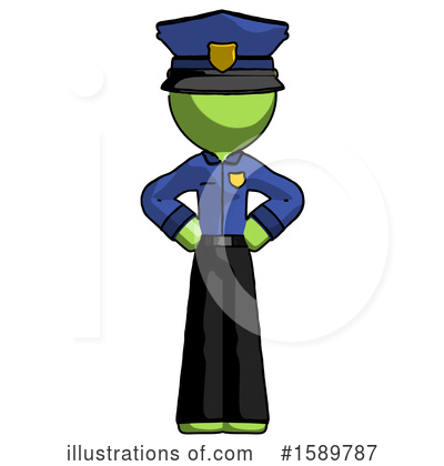 Royalty-Free (RF) Green Design Mascot Clipart Illustration by Leo Blanchette - Stock Sample #1589787